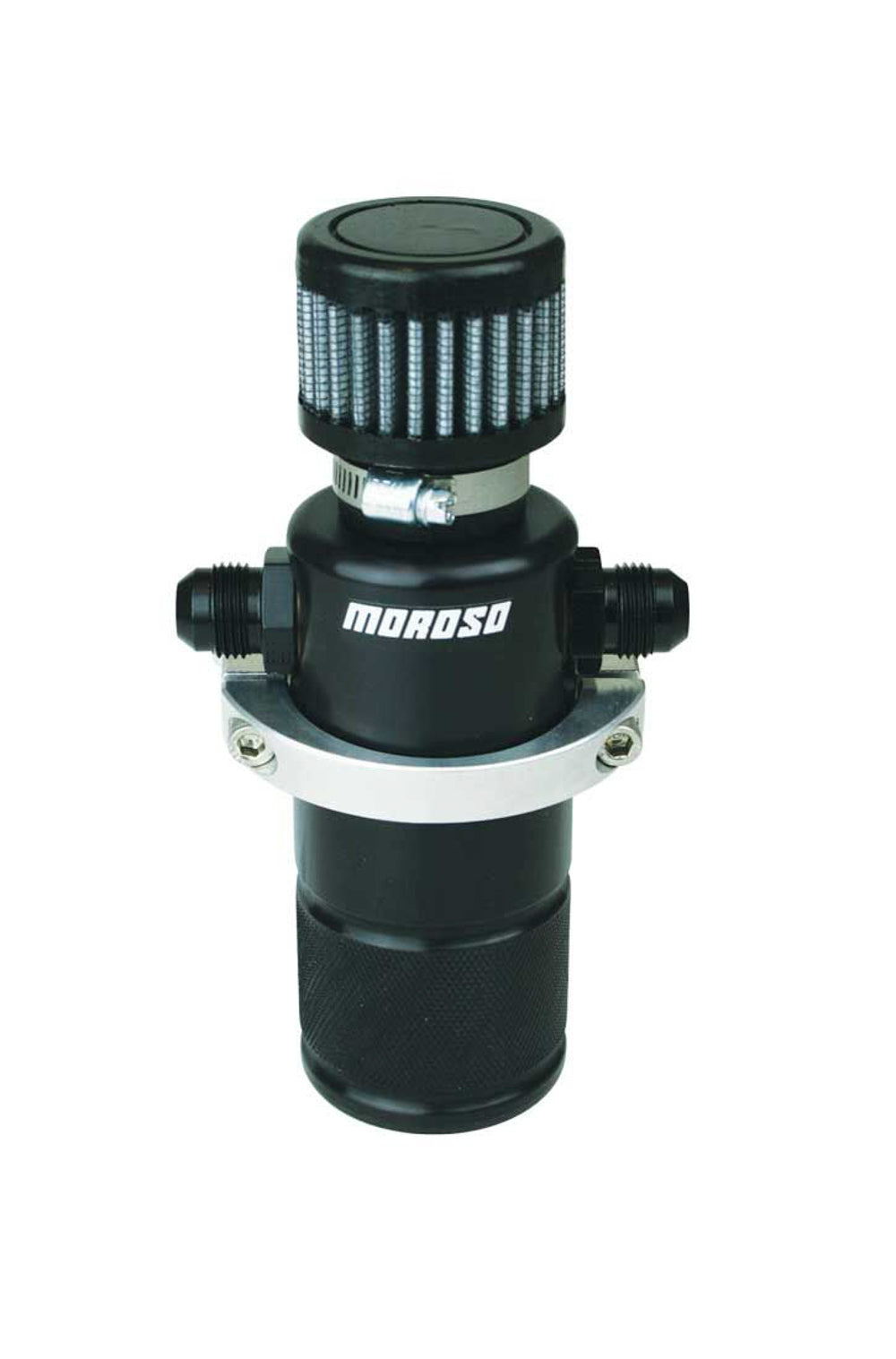 MOROSO Compact Breather Tank Billet Alm. Black (MOR85397)