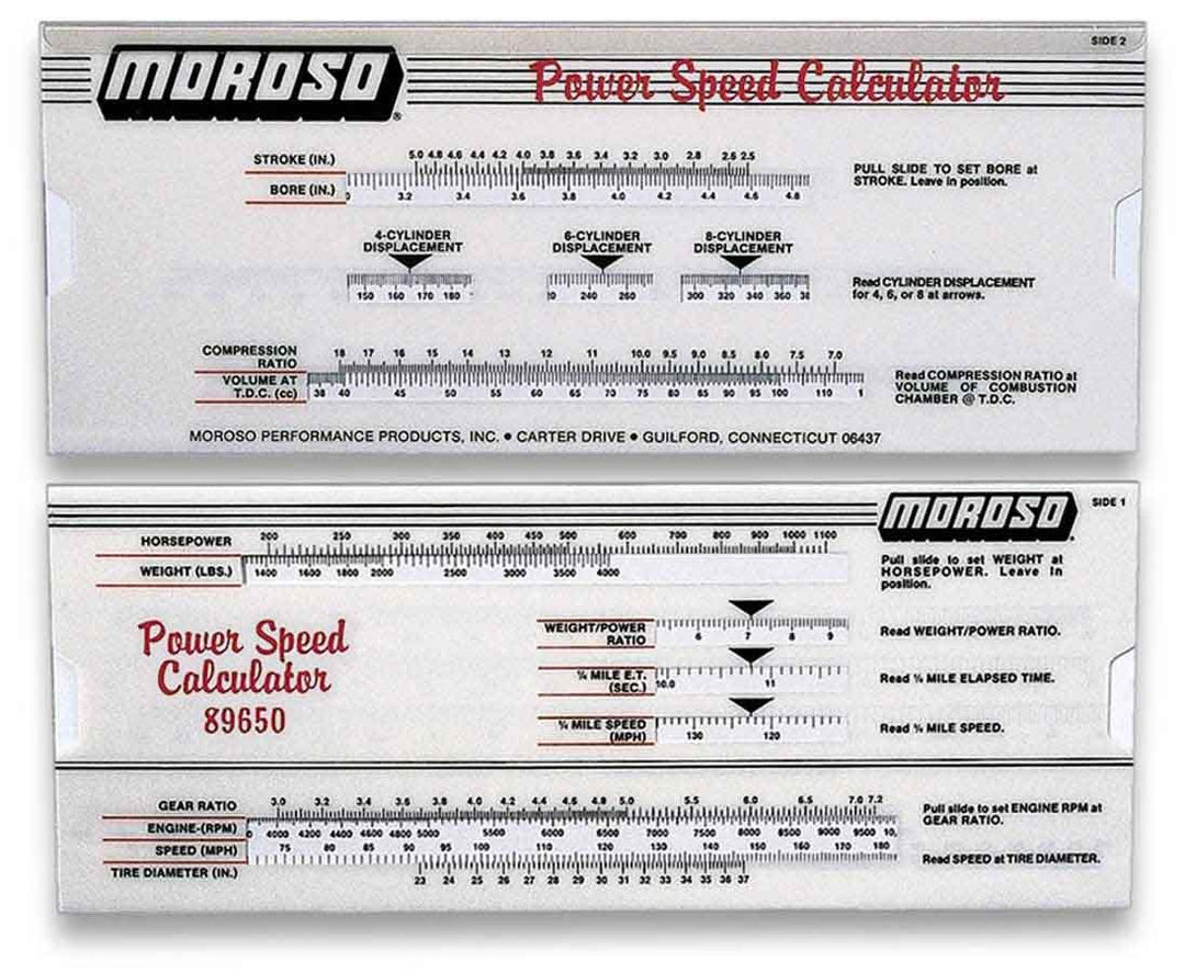 MOROSO Power/Speed Calculator (MOR89650)