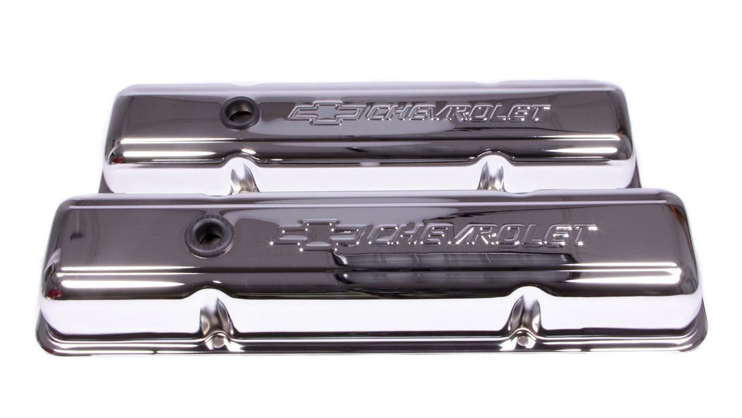 PROFORM SBC Chrome Bowtie V/C's - Short w/Baffle (PFM141-102)