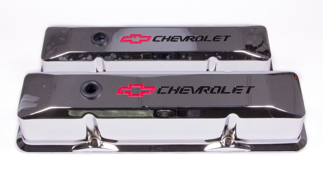 PROFORM SBC Chrome Die Cast V/C's - Tall w/Baffle (PFM141-117)
