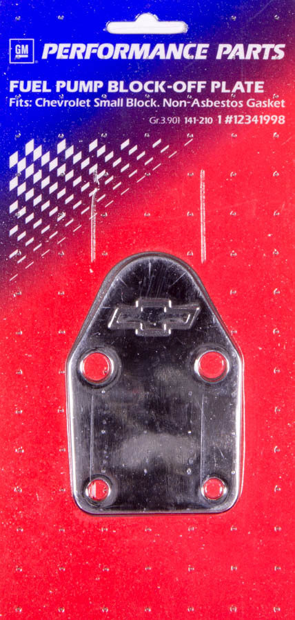 PROFORM SBC Bowtie Fuel Pump Block Off Plate (PFM141-210)