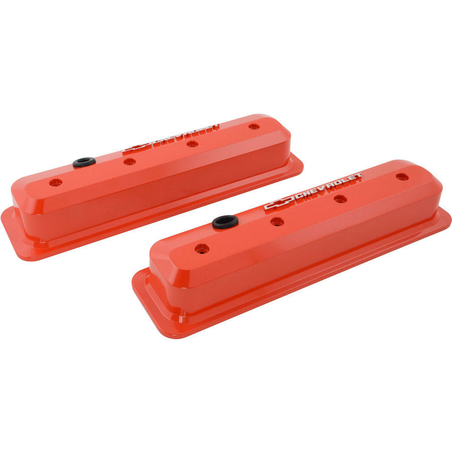 PROFORM SBC Valve Cover Slant Edge Orange (PFM141-841)