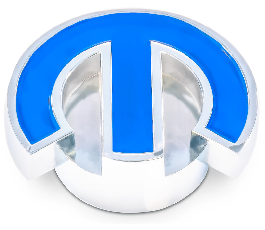 PROFORM Mopar Deluxe Air Cleaner Nut Chrome w/Blue Emblem (PFM440-337)