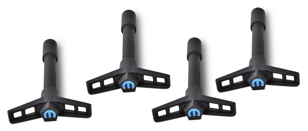 PROFORM Mopar V/C Wing Nuts Blk Crinkle Blue Emblem (PFM440-756)