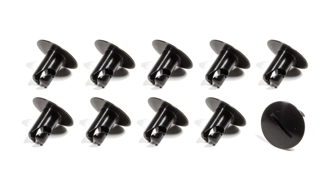 TRIPLE X RACE COMPONENTS Large Head Button .500 Long Black Alum 10 Pack (TXRCH-4405BLK-10)
