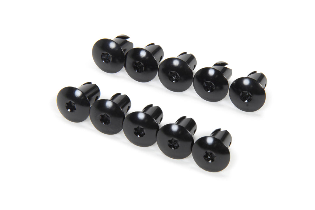 TRIPLE X RACE COMPONENTS Torx Head Button Alum .550 Long Black 10pk (TXRCH-4418BLK-10)