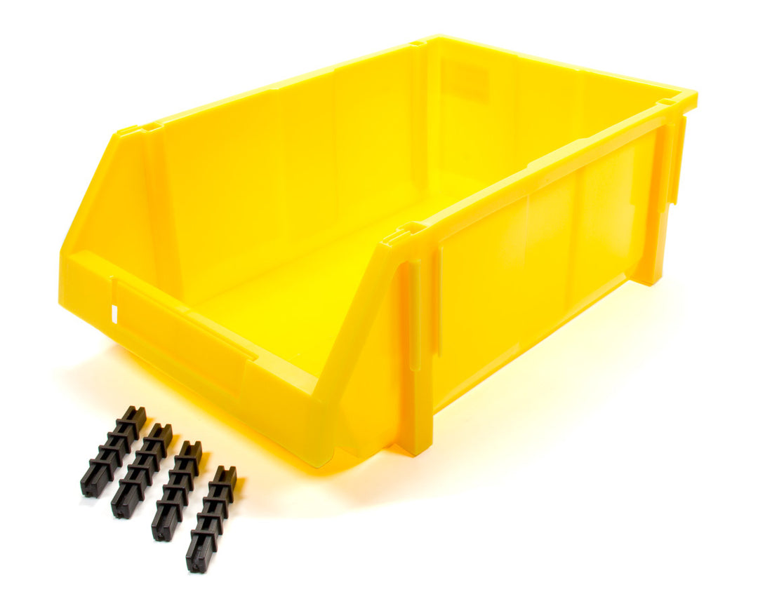 TRIPLE X RACE COMPONENTS Plastic Storage Bin YEL 17-3/4 x 11-1/2 x 6-3/4 (TXRPA-PBIN-8134)