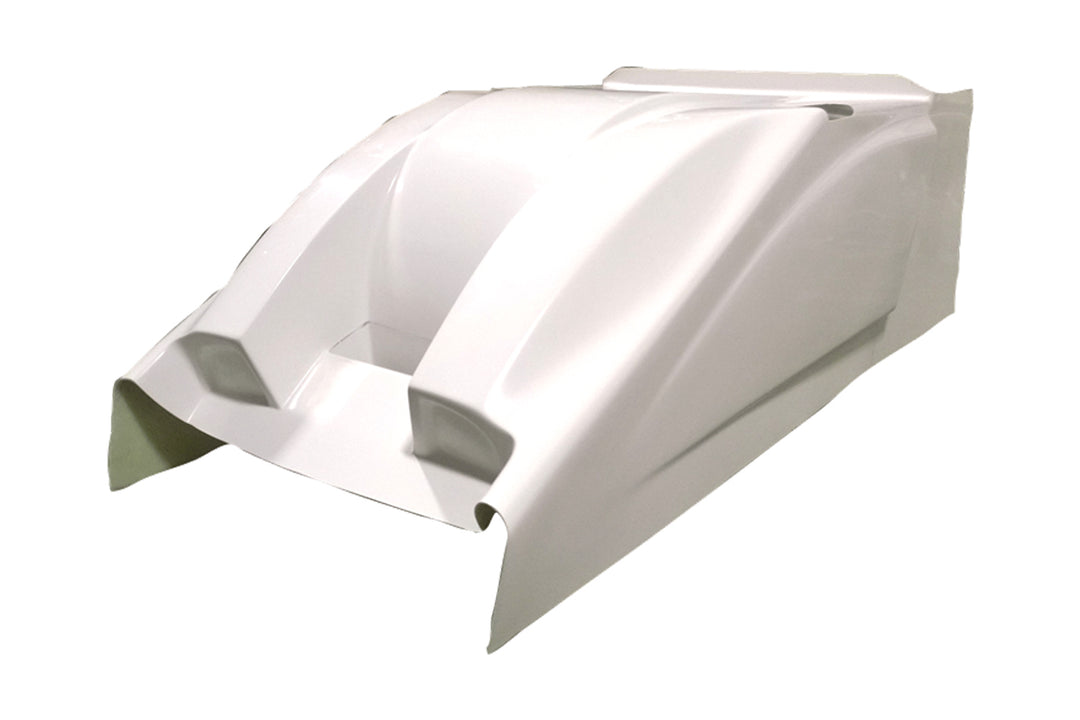 TRIPLE X RACE COMPONENTS Dual Duct Cool Air Hood White Sprint Car (TXRSC-BW-0051)