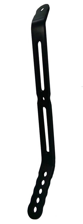 TRIPLE X RACE COMPONENTS Nose Wing Rear Strap Bent To Side Board Black (TXRSC-TW-0030BLK)
